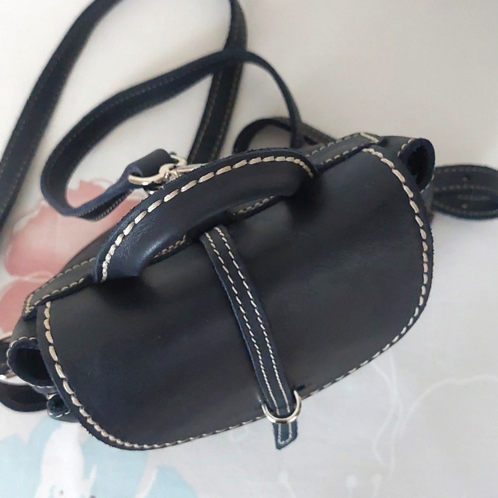 Vintage roots mini deep navy blue backpack - Picture 9 of 14